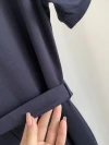 In the summer of 2022, Xiaoha's new mid-length knitted dress for women is a trendy and fashionable Polo dress with a cinched waist and a slimming figure Specification image